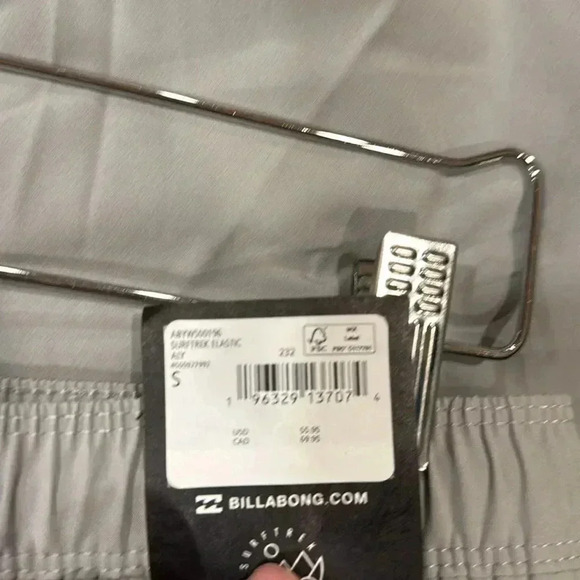 Billabong Surf Trek Elastic Shorts - Alloy Gray - Size Small - Picture 5 of 5